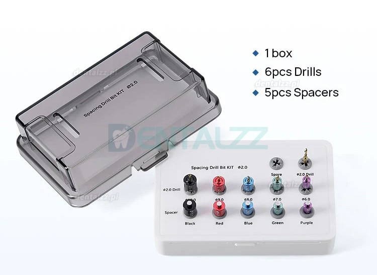 Zestaw Prowadnic Implantologicznych z Pudełkiem Sterylizacyjnym